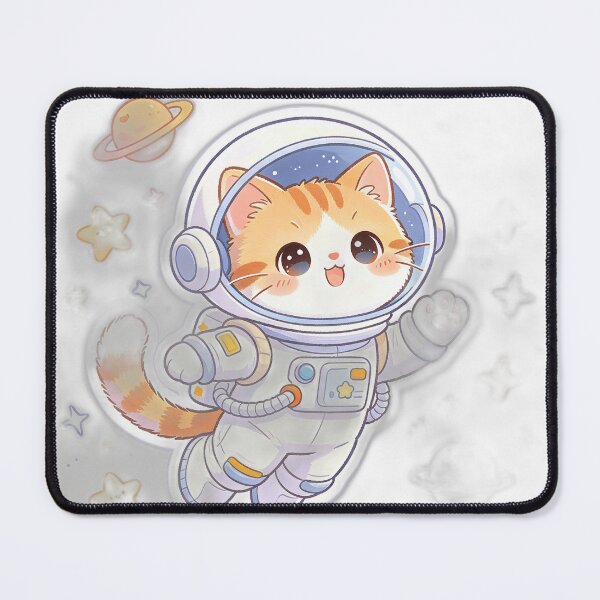 Item preview, Adorable Orange Tabby Astronaut Cat Floating in Space designed and sold by parashika.