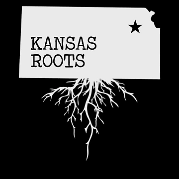 Artwork thumbnail, Kansas Roots State Map by designeclipse
