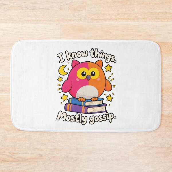 Item preview, I Know Things Mostly Gossip Owl designed and sold by ChadaElWard.