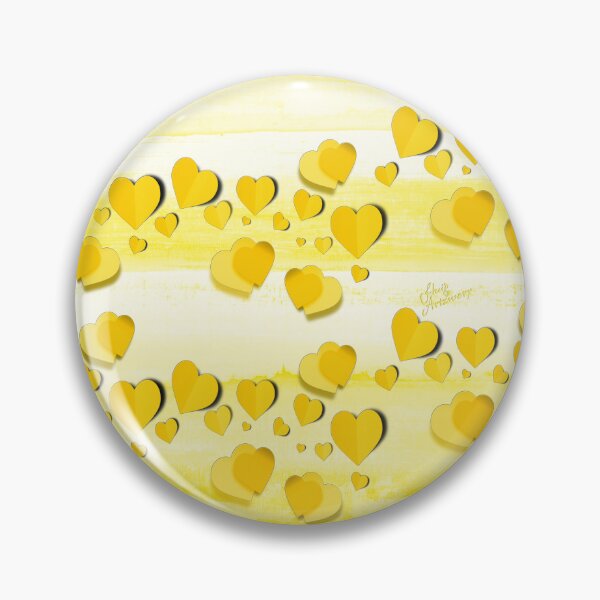 Item preview, Heart Felt in Yellow designed and sold by Fluid Artzworx.