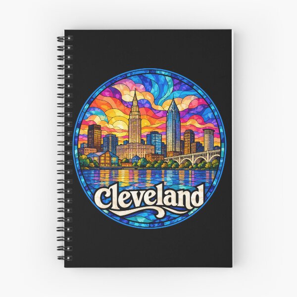Item preview, Cleveland Ohio Stained Glass Art Travel designed and sold by TomFrontierArt.