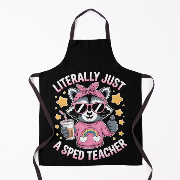 Item preview, Literalmente solo un maestro de educación especial: divertido y genial dibujo de mapache para educación especial designed and sold by jkrphoto.