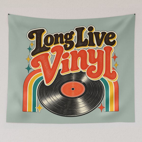 Item preview, Long Live Vinyl - Retro 70s Record Collector designed and sold by NViora.