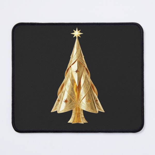 Item preview, Elegant Gold Christmas Tree Modern Luxury Holiday Art designed and sold by Midnight Gilded.