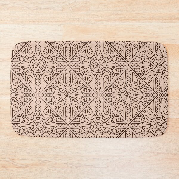 Item preview, Beige royal retro seamless pattern designed and sold by OM-lova.