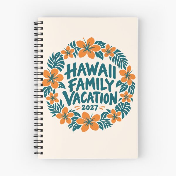 Item preview, Hawaii Family Vacation 2027 Hibiscus Lei designed and sold by Small Kine Prints.