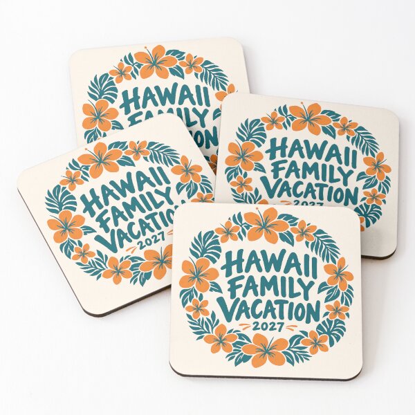 Item preview, Hawaii Family Vacation 2027 Hibiscus Lei designed and sold by Small Kine Prints.