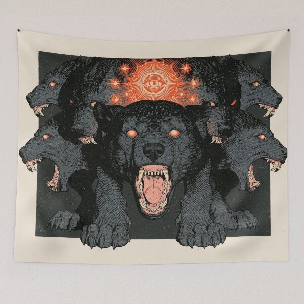 Item preview, Seven‑Headed Panther Sigil — Mythic Surreal Aesthetic designed and sold by JaimeLikes.