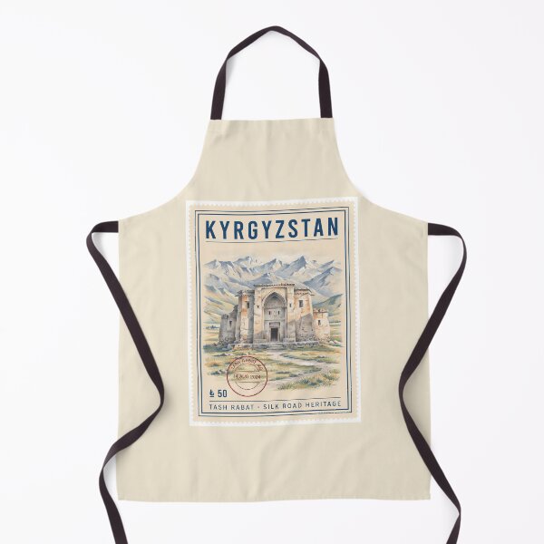 Item preview, Tash Rabat Kyrgyzstan Silk Road Stamp Art Print designed and sold by stickercuffs.