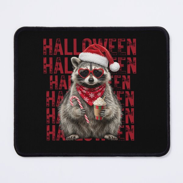 Item preview, Retro Hallelujah Raccoon Drinking Coffee Christian Christmas designed and sold by w66aboo.