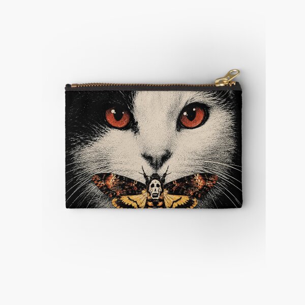 Item preview, Cat With Death's Head Moth Gothic Art designed and sold by The Mellonaire.
