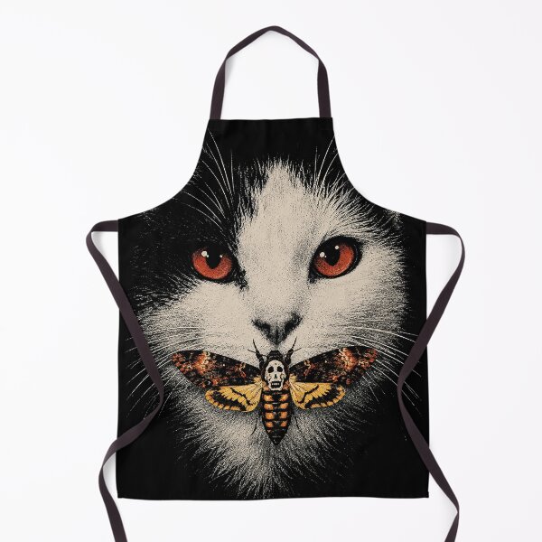 Item preview, Cat With Death's Head Moth Gothic Art designed and sold by The Mellonaire.