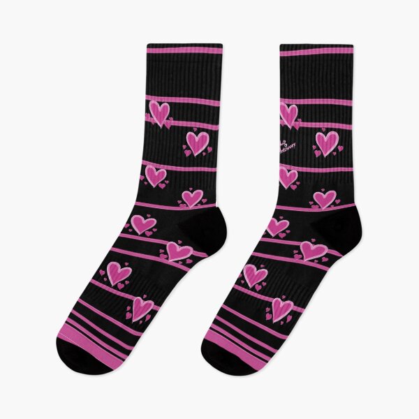 Item preview, Heart Felt in Hot Pink on Black designed and sold by Fluid Artzworx.