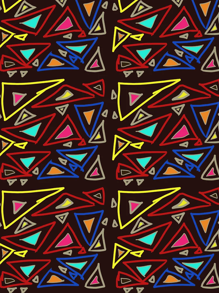 Thumbnail 4 of 4, iPhone Case, Triangles Random Chaos Pattern designed and sold by PatternShow.