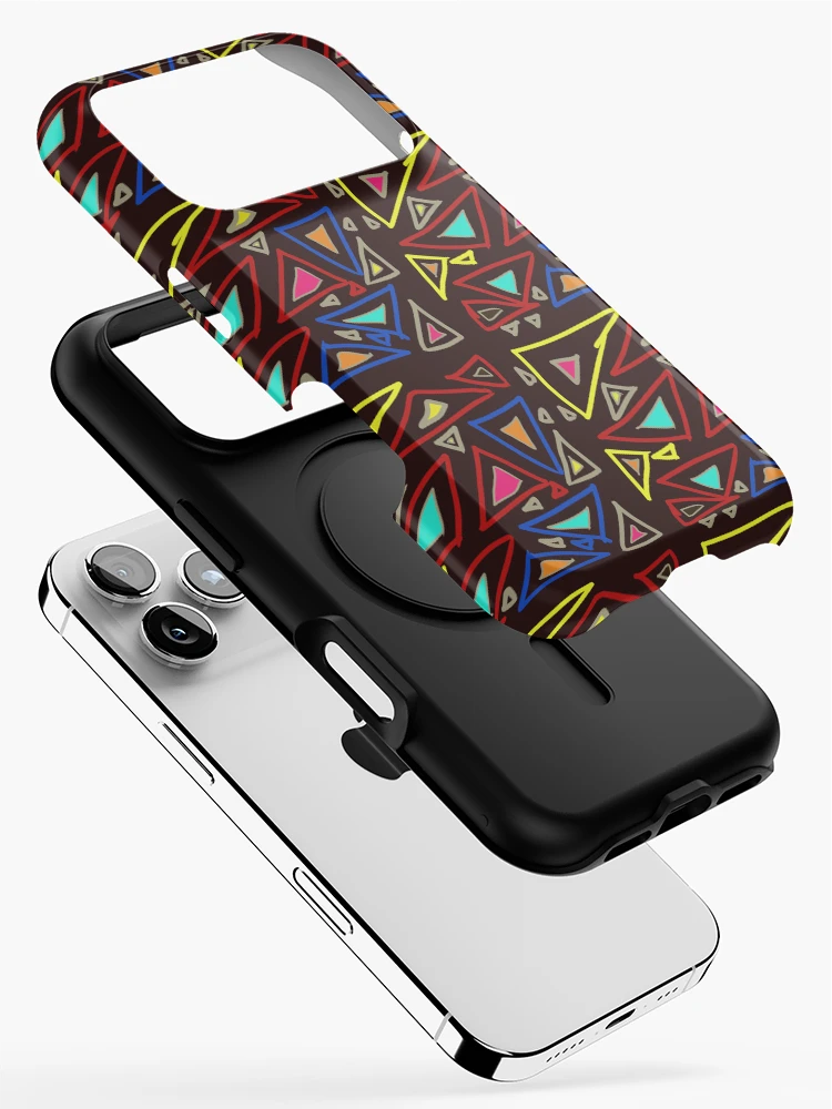 Thumbnail 2 of 4, iPhone Case, Triangles Random Chaos Pattern designed and sold by PatternShow.