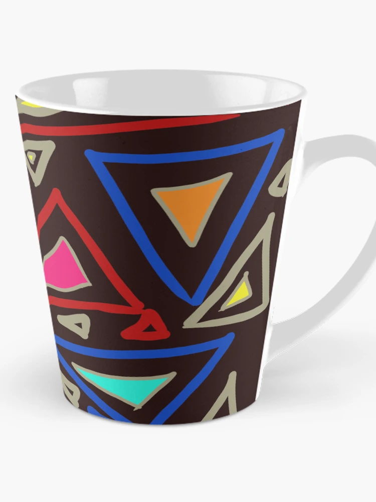 Thumbnail 1 of 4, Coffee Mug, Triangles Random Chaos Pattern designed and sold by PatternShow.