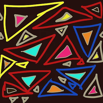 Artwork thumbnail, Triangles Random Chaos Pattern by PatternShow