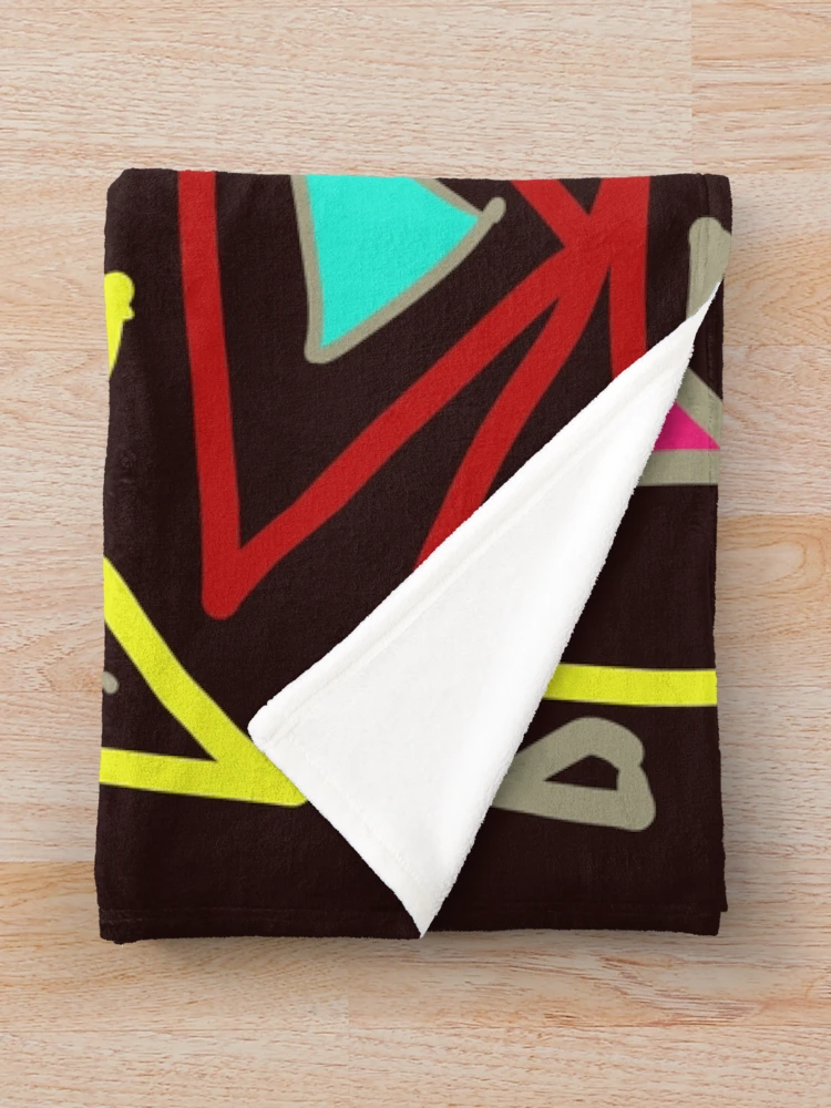 Thumbnail 3 of 6, Throw Blanket, Triangles Random Chaos Pattern designed and sold by PatternShow.