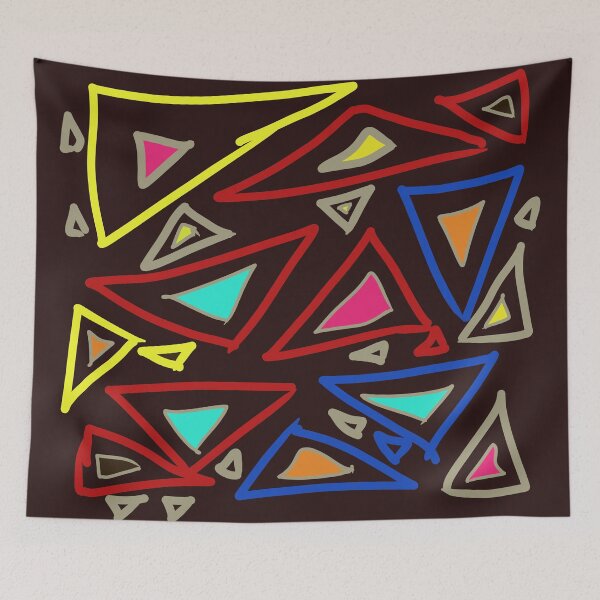 Item preview, Triangles Random Chaos Pattern designed and sold by PatternShow.