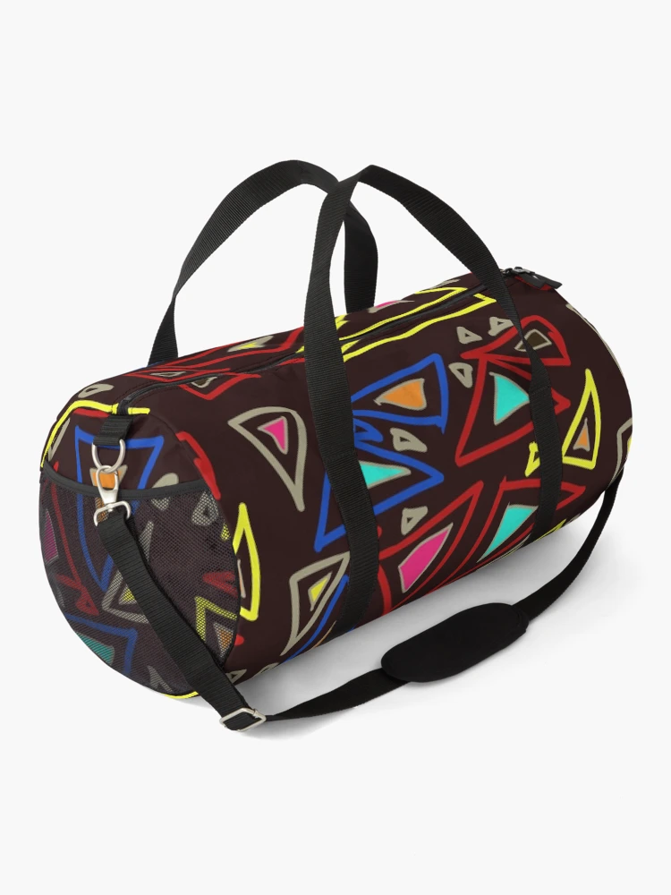 Thumbnail 2 of 3, Duffle Bag, Triangles Random Chaos Pattern designed and sold by PatternShow.
