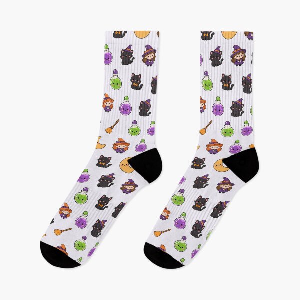 Item preview, Kawaii Witch Magic Cute Seamless Pattern Print designed and sold by Inkworksbyshery.