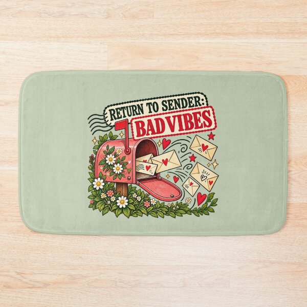 Item preview, Return to Sender Bad Vibes - Retro Mailbox Humor designed and sold by NViora.