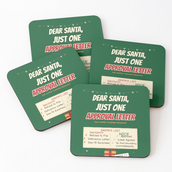 Item preview, Dear Santa Just One Approval Letter Regulatory Shirt designed and sold by GiftedThreads.