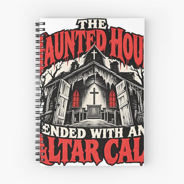 Item preview, The Haunted House Ended With An Altar Call Funny Exvangelical Halloween Shirt designed and sold by GloryandFame.