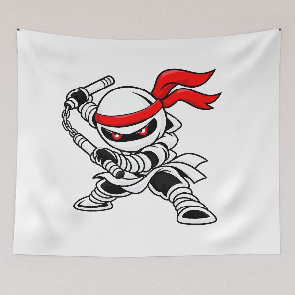 Item preview, Chibi Ninja Nunchucks – White Shōzoku designed and sold by Chibi Ninja Squad.