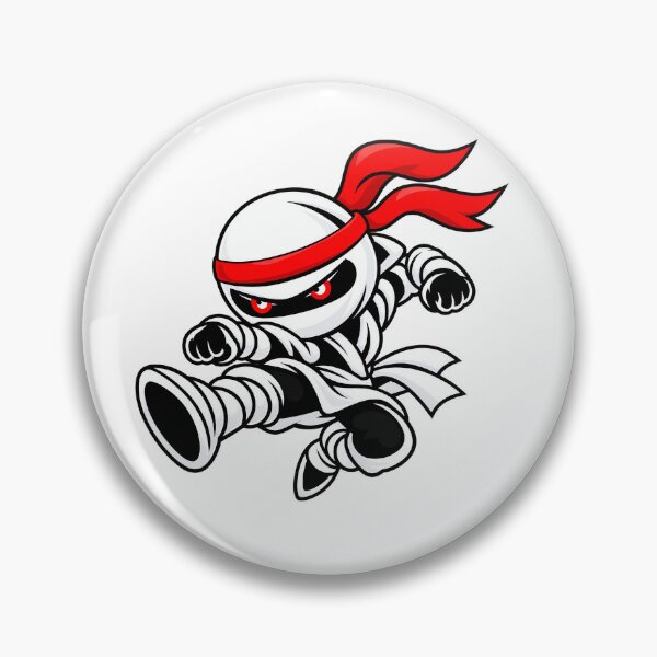 Item preview, Chibi Ninja Flying Kick – White Shōzoku designed and sold by Chibi Ninja Squad.