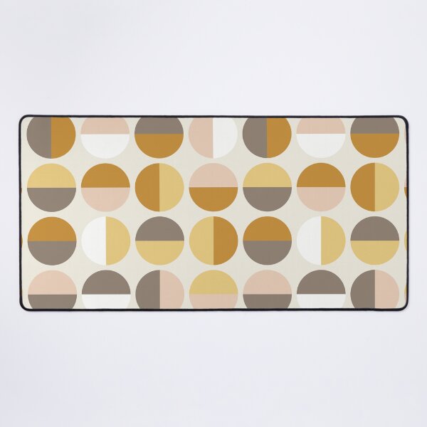Item preview, Modern Dots in Mustard, Grey, and Blush designed and sold by Kelly Dietrich Mandalas & Colorful Patterns.