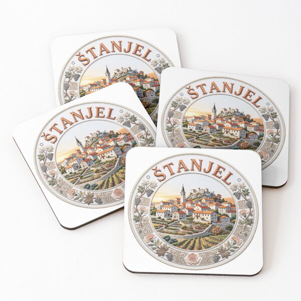 Item preview, Stanjel Slovenia Karst Hilltop Stone Village Castle Embroidered Patch Sticker designed and sold by Imaginarium of Chaos falcon88 .