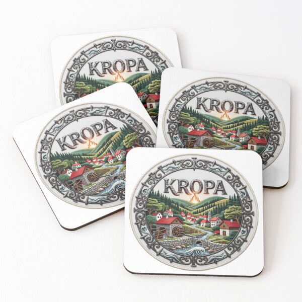 Item preview, Kropa Slovenia Ironworking Village Forge Waterwheel Embroidered Patch Sticker designed and sold by Imaginarium of Chaos falcon88 .
