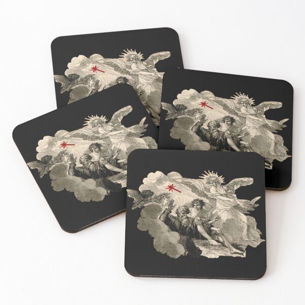 Item preview, Angel Appearing to Two Figures Among Clouds designed and sold by Exhumed Archives.