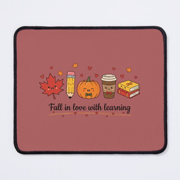 Item preview, Fall in Love With Learning Cute Autumn School Illustration  designed and sold by w66aboo.