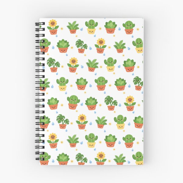 Item preview, Kawaii Potted Plant Friends Cute Seamless Pattern designed and sold by Inkworksbyshery.