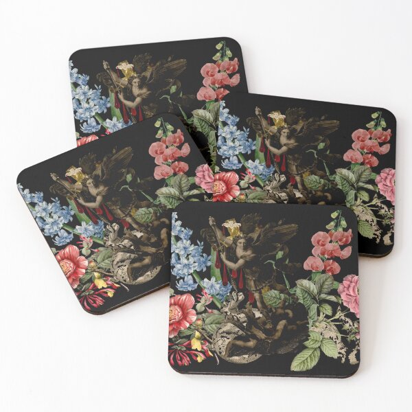 Item preview, Archangel Defeating a Demon Among Flowers designed and sold by Exhumed Archives.