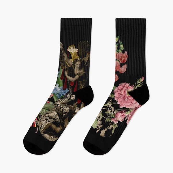 Item preview, Archangel Defeating a Demon Among Flowers designed and sold by Exhumed Archives.