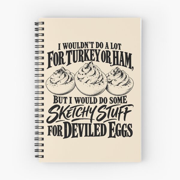 Item preview, Vintage Cookbook Sketchy Stuff Food - Deviled Eggs Thanksgiving Funny Saying designed and sold by AmiGraph.