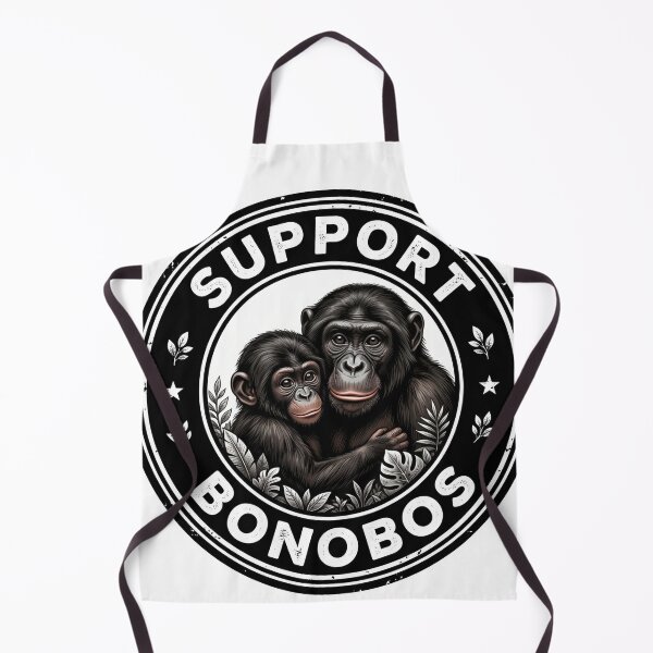 Item preview, Support Bonobos Primate Badge designed and sold by redsharkuk.