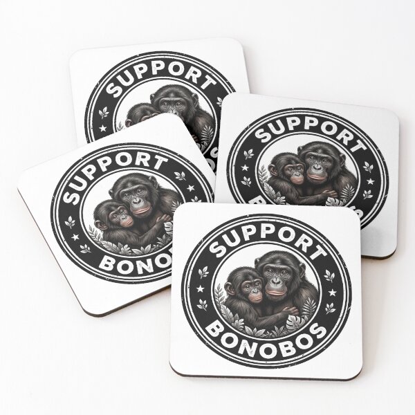 Item preview, Support Bonobos Primate Badge designed and sold by redsharkuk.