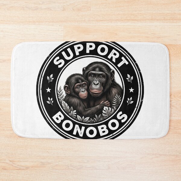 Item preview, Insignia de apoyo a los bonobos designed and sold by redsharkuk.