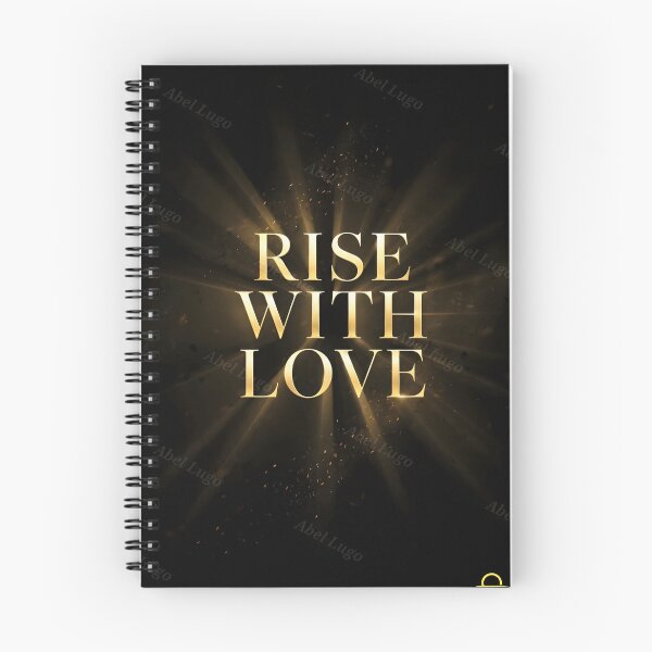 Item preview, Rise With Love Levantate Con Amor Black Gold Hoodie | Lugo Sunset Visions designed and sold by Lugo Sunset Visions.