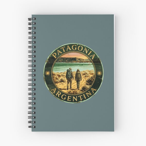 Item preview, Patagonia Argentina Vintage Hiking Badge - Couples Adventure,, designed and sold by DanBral23.
