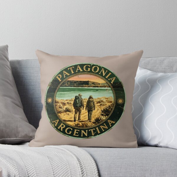 Item preview, Patagonia Argentina Vintage Hiking Badge - Couples Adventure,, designed and sold by DanBral23.