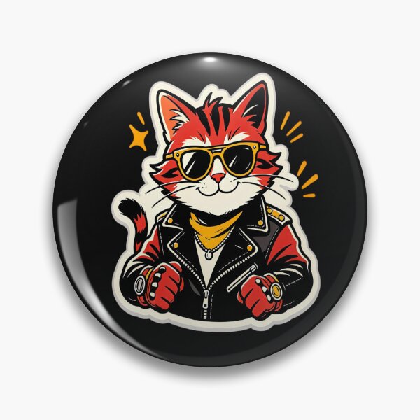 Item preview, Cool Rocker Cat with Sunglasses designed and sold by BladiWChampion.