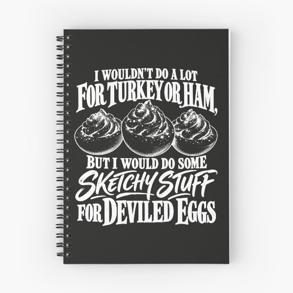 Item preview, Deviled Eggs Thanksgiving Funny Saying - Vintage Cookbook Sketchy Stuff Food Humor designed and sold by AmiGraph.