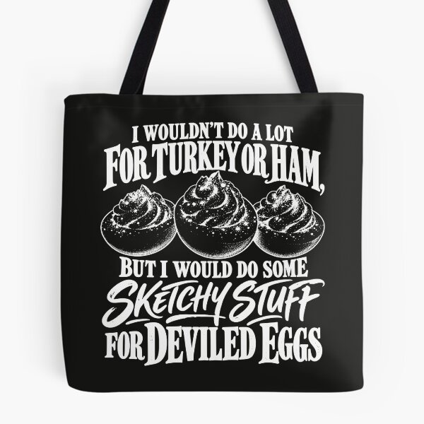 Item preview, Deviled Eggs Thanksgiving Funny Saying - Vintage Cookbook Sketchy Stuff Food Humor designed and sold by AmiGraph.