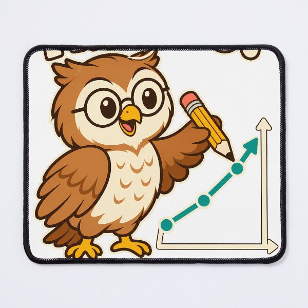 Item preview, Trends? I Plot Them Data Analyst Owl designed and sold by Apogee Publishing.
