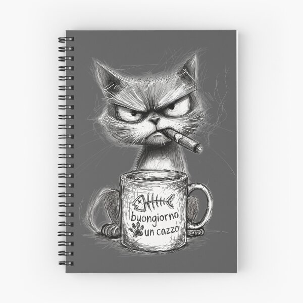 Item preview, Buongiorno Buenos días Good Morning from cat gato gatto chat designed and sold by CottonWords.